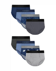 Hanes Boys’ Underwear Boxer Briefs Cotton-Stretch, 8-Pack, Prints
