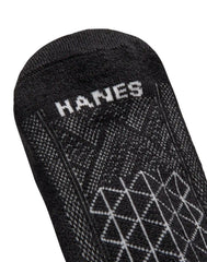 Hanes Absolute Run Men's Socks Pack, 4-Pair Pack, Heel-Shield Tab, Moisture Wicking