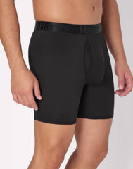 Hanes Originals Ultimate Men's SuperSoft Boxer Brief Underwear, Total Support Pouch, Black, 3-Pack