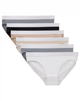 Hanes Originals Girls' Underwear Bikinis, 6-Pack, Cotton Stretch