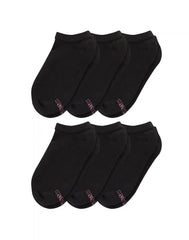 Hanes Women's No Show Socks, Moisture-Wicking, 6-Pairs