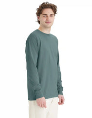 Hanes Unisex Garment Dyed Long Sleeve Cotton T-Shirt