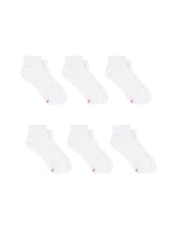Hanes Moves Women's Ankle Socks, X-Temp, Shoe Sizes 8-10, 6-Pairs
