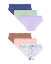 Hanes Originals SuperSoft Girls' Underwear Hipsters Pack, 6-Pack, Moisture Wicking