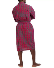 Hanes Men’s Shawl Collar Robe, Woven Cotton Blend