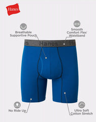 Hanes Men's Comfort Flex Fit® Ultra Soft Cotton Stretch Boxer Briefs 3-Pack