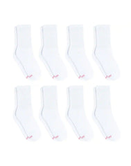 Hanes Ultimate Women's Crew Socks Pack, Cushioned, 8-Pairs
