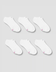 Hanes Women's Performance No Show Socks, Cushioned, 6-Pairs