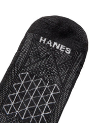 Hanes Absolute Run Men'sSocks Pack, 4-Pair Pack, Heel-Shield Tab, Moisture Wicking