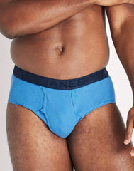 Hanes Ultimate Big Men’s Brief Underwear, Assorted Solids, 6-Pack, (Big & Tall Sizes)
