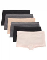Hanes Girls' Seamless Comfort Tween Boyshorts, 6-Pack