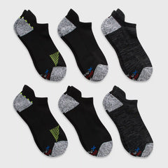 Hanes Moves Men's Heel Shield Socks Pack, 6-Pack, Moisture-WickingAthletic Socks