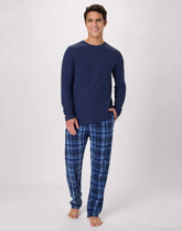 Hanes Men's Micro Fleece Thermal Pajama Set