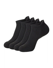 Hanes Moves Impact Zone Men's Cushioned Socks Pack, 4-Pair Pack, X-Temp, Heel-Shield, Moisture Wicking