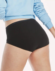Hanes Women's Breathable Cotton Brief Underwear, Black, 10-Pack