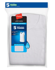 Hanes Ultimate Boys' Soft & Lightweight Tank, 5-Pack