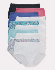 Hanes Women's Cotton Assorted Briefs 10-Pack