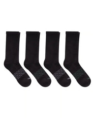 Hanes Absolute Active Men's Crew Socks Pack, 4-Pair Pack, Moisture Wicking, Seamless Toe, Cushioned