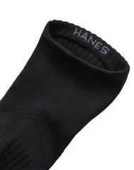 Hanes Moves Impact ZoneMen's Ankle Socks Pack, 4-Pair Pack, Cushioned X-Temp Moisture-Wicking Socks
