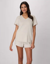 Hanes Originals SuperSoft Comfywear Women's Pajama Set, Loungewear T-Shirt & Sleep Shorts