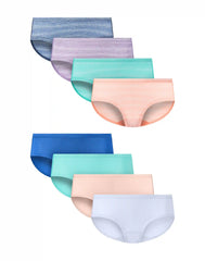 Hanes Pure Comfort Toddler Girls' Underwear Hipsters Pack, 8-Pack, Microfiber Stretch
