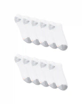 Hanes Women's No Show Socks, Cushioned, Extended Sizes, 10-Pairs