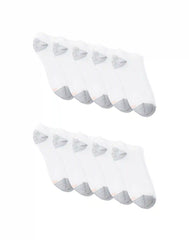 Hanes Women's No Show Socks, Cushioned, Extended Sizes, 10-Pairs