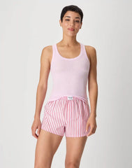 Hanes Originals Women's Comfywear Pajama Set, Sleep Top & Woven Shorts, Loungewear