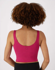 Hanes Moves Women's V-Neck Crop Bralette, Light Support