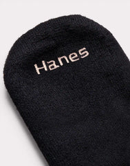 Hanes Women's Athletic Ankle Socks, Full Sole Cushion, Extended Sizes, 10-Pairs