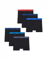 Hanes Moves X-Temp Boys' Underwear Boxer Briefs, 6-Pack, Performance Stretch, Moisture-Wicking