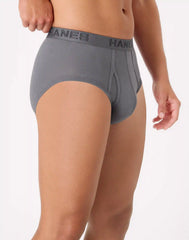 Hanes Ultimate Men's Underwear Briefs Pack - 4-Pack - Cotton-Stretch Underwear - Moisture-Wicking