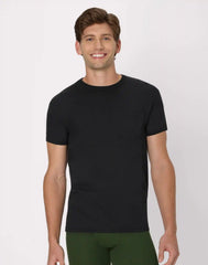 Hanes Men's Cotton Pocket T-Shirt, Moisture-Wicking with Odor Control, Black/Grey, 6-Pack
