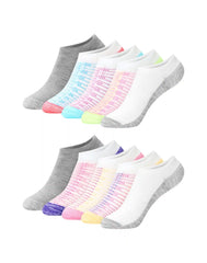 Hanes Moves Girl's No-Show Socks Pack, 10-Pack, X-TEMP™ Moisture-Wicking