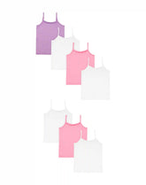 Hanes Toddler Girls' Cami Pack, 7-Pack, Cotton Blend Tank Top