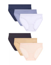 Hanes Women's Super Stretch Microfiber Bikini Underwear, Comfort Flex Fit, 6-Pack