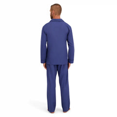 Hanes Men’s Pajama Set, Notch Collar, Woven Cotton Blend