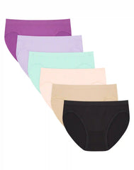 Hanes Women's Seamless Bikini Underwear, Comfort Flex Fit, 6-Pack