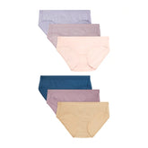 Hanes Women's Pure Comfort Hipster Underwear, Organic Cotton, 6-Pack