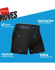Hanes Moves Boys’ Performance Stretch Boxer Brief Underwear, Assorted Solids/Prints, 5-Pack