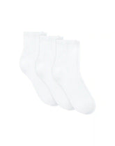 Hanes Moves Women’s Seamless Stretch Mid Crew Socks, 3 Pairs