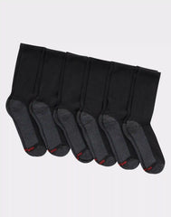 Hanes Double Tough Men's Crew Socks, Max Cushion, 6-Pairs