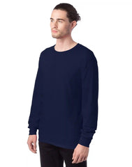 Hanes Essentials Men's Cotton Long Sleeve T-Shirt, 2-Pack