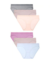 Hanes Girls' Underwear Bikini Pack, 6-Pack, Comfort Flex, Moisture-Wicking