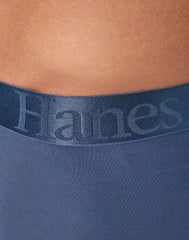 Hanes Originals Ultimate Men's SuperSoft Long Leg Boxer Brief Underwear, Assorted, 3-Pack