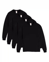 Hanes Essentials Men's Cotton Long Sleeve T-Shirt, Value 4-Pack