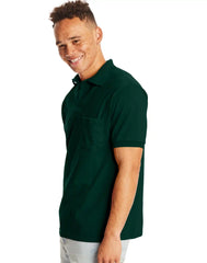 Hanes EcoSmart Men's Pocket Polo Shirt, 2-Pack