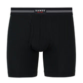 Hanes Perfect Flex Men's Boxer Brief Underwear, Lightweight & Breathable, Black, 1-Pack