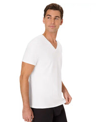 Hanes Ultimate® Men's Undershirts V-Neck Pack – 3-Pack – Comfort Fit Stretch Tees – Moisture Wicking