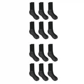Hanes Work Men'sSocks Pack, 12-Pack, Cushioned Moisture-Wicking Odor-Control Socks